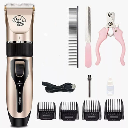 SET RASURADORA DE MASCOTAS PORTATIL CON ACCESORIOS
